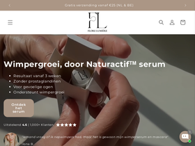 Flore Lumière homepage screenshot