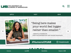'uab.edu' screenshot
