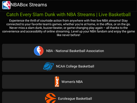 nbabox.tv Traffic Analytics Ranking Stats Tech Stack Similarweb