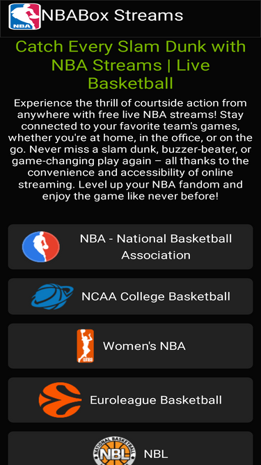 Nba streams free xyz new arrivals