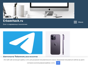 'erbaevhack.ru' screenshot