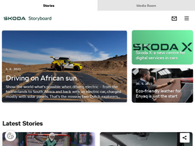 'skoda-storyboard.com' screenshot