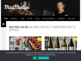 'matmalin.se' screenshot