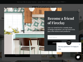 'fireclaytile.com' screenshot