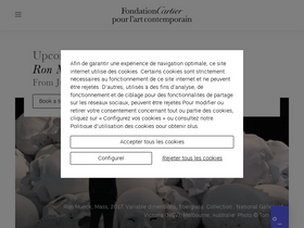 'fondationcartier.com' screenshot