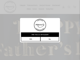 'manoswine.com' screenshot