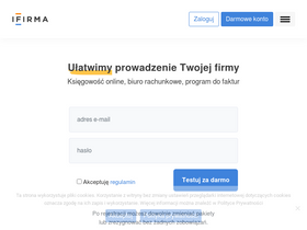 'ifirma.pl' screenshot