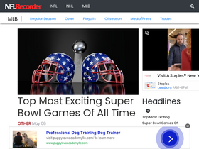 'nflrecorder.com' screenshot