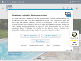 'poolpowershop.de' screenshot