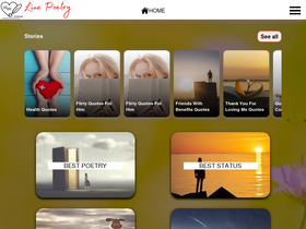 'linepoetry.com' screenshot