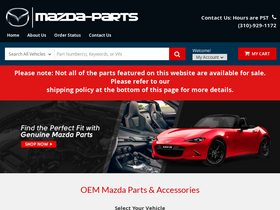 'mazda-parts.com' screenshot