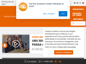 'cliccamaqua.com.br' screenshot