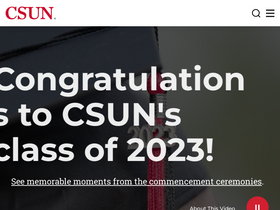 'csun.edu' screenshot