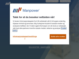 'manpower.no' screenshot