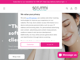 Scrummi homepage screenshot