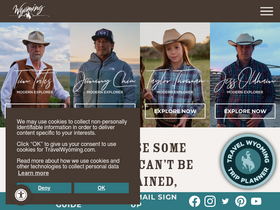 'travelwyoming.com' screenshot