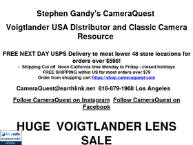 'cameraquest.com' screenshot
