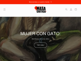 masacritica.art homepage screenshot