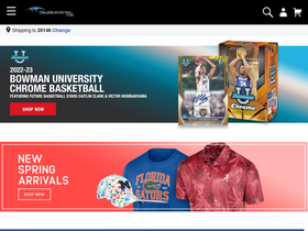 'collegebasketballstore.com' screenshot