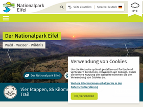 'nationalpark-eifel.de' screenshot