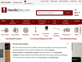 'handlesets.com' screenshot