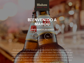 'mahou.es' screenshot
