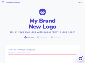 'mybrandnewlogo.com' screenshot