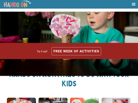 'handsonaswegrow.com' screenshot