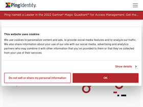 'pingone.com' screenshot