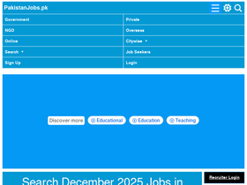 'pakistanjobs.pk' screenshot