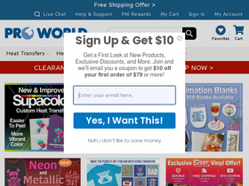 'proworldinc.com' screenshot