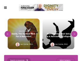 'survivingnarcissism.tv' screenshot