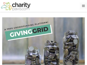 'charitypaws.com' screenshot