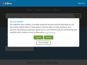 '123-reg.co.uk' screenshot