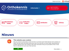 'orthokennis.nl' screenshot