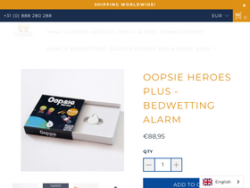 Oopsie Heroes homepage screenshot