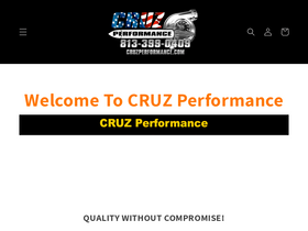 cruzperformance.com homepage screenshot