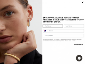 Reliquia Jewellery homepage screenshot