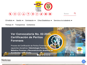 'medicinalegal.gov.co' screenshot