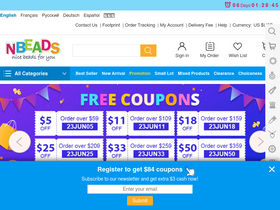 'nbeads.com' screenshot