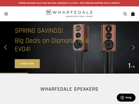 'wharfedaleusa.com' screenshot