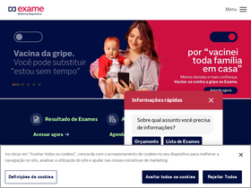 'laboratorioexame.com.br' screenshot