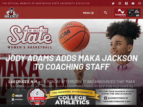 'nmstatesports.com' screenshot