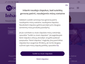 'inbank.lt' screenshot