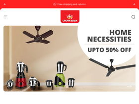 crownasian.in homepage screenshot