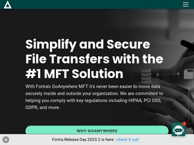 'goanywhere.com' screenshot