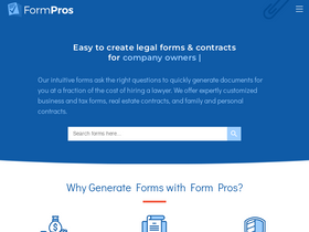 'formpros.com' screenshot