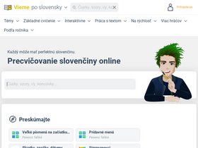 'viemeposlovensky.sk' screenshot