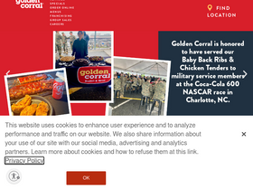 'goldencorral.com' screenshot