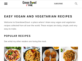 'greenbowl2soul.com' screenshot
